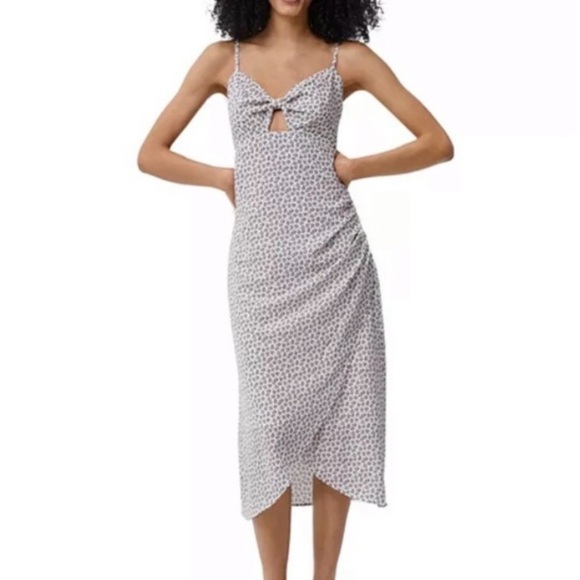 French Connection Aura Ditsy Print Verona Dress – Floral Midi, EUC - Picture 3 of 9